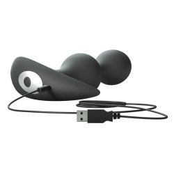 Love to Love Plug vibrant Twinny Bud 10.5 x 3cm Noir